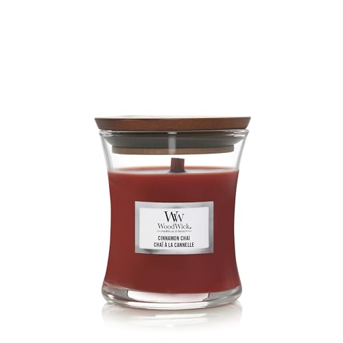 Woodwick Candela Clessidra Piccola Mini Jar Cinnamon Chai