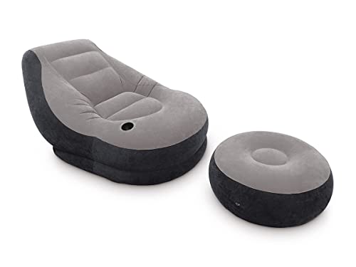 Intex 68564Np Sedia A Sdraio Gonfiabile Nero, Grigio