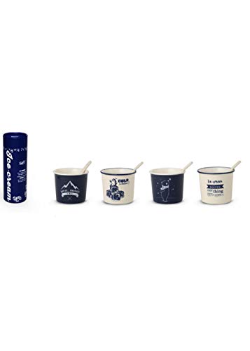 Wd Lifestyle Set 4 Coppette Gelato Con Palettine