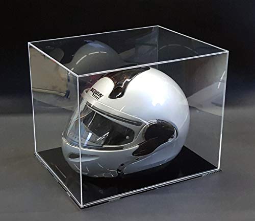 Cavinato Acrylics - Teca - Vetrina Per Casco Auto/Moto In Plexiglass Con Base Nera