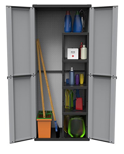 Salone-Negozio-Online Armadio In Resina Terry J-Line 368 Cm.68X37X164H Con Portascope