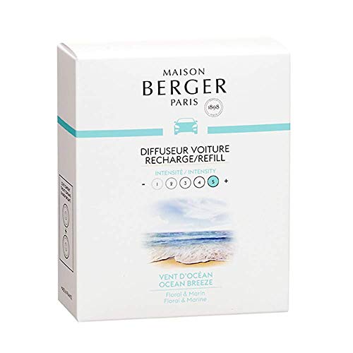Maison Berger - Cofanetto 2 Ricariche Per Diffusore Auto Vent D'Ocean