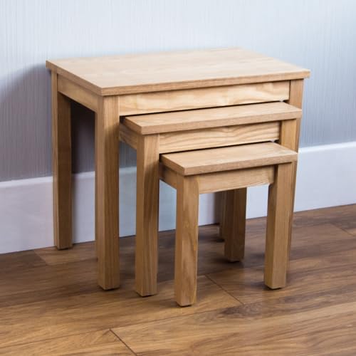 Home Discount Oakridge Tavolini A Incastro In Legno Di Quercia Impiallacciato