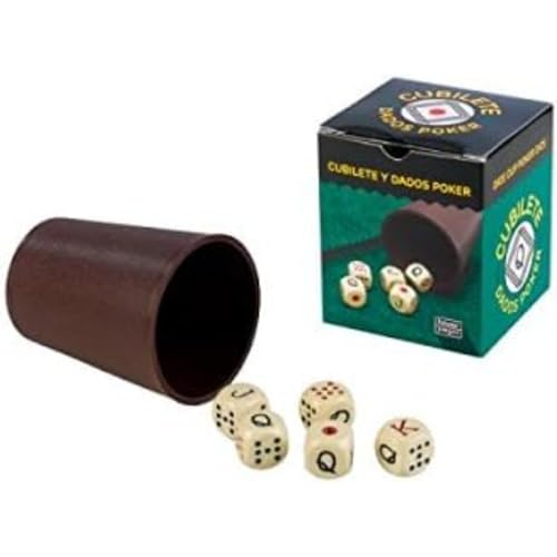 Falomir Cubilete Poker, Gioco Da Tavolo, Classici, Multicolore (27930)