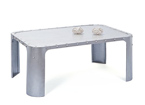 Links - Life A22 - Tavolino. Dim: 110X70X45 H Cm. Col: Argento. Mat: Metallo.