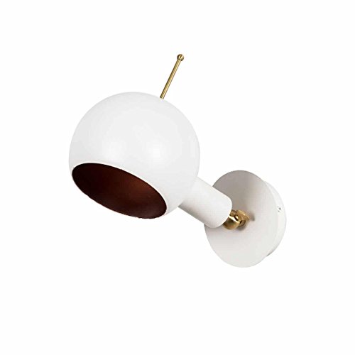 Homemania Lampada A Parete Way Wall Bianco Rame Design Colorato