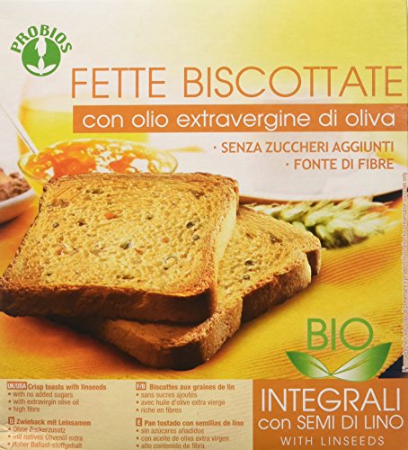 Probios Fette Biscottate Bio - Con Semi Di Lino E Olio Extravergine Di Oliva - 270 G