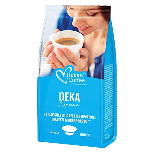 96 Capsule Italian Coffee Compatibili Bialetti Mokespresso (Deka)