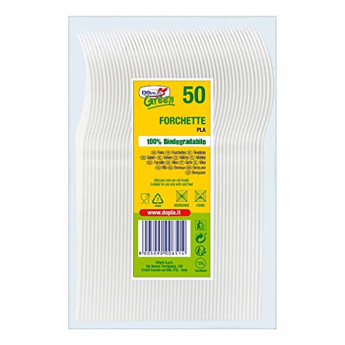 Dopla Green Forchette Compact Pla - 50Pz