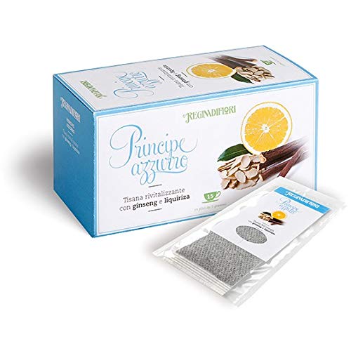 Regina Di Fiori - Regina Di Fiori - Tisana Principe Azzurro Con Ginseng E Liquiriza 15 Filtri, 45 Gr