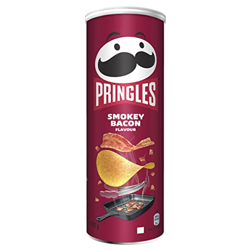 Pringles Smokey Bacon | Snack Salato Al Gusto Di Pancetta Affumicata | Confezione Singola Da 175G (1 X 175G)