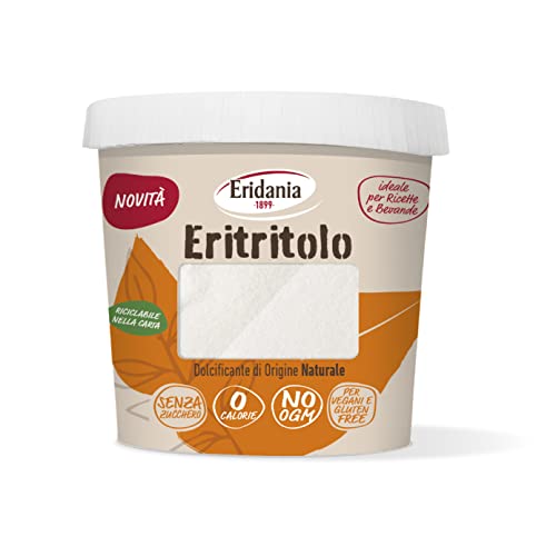 Eridania Eritritolo, Dolcificante Di Origine Naturale, Sostituto Dello Zucchero, Senza Calorie E Ogm, Per Vegani, Gluten Free, 270 Gr
