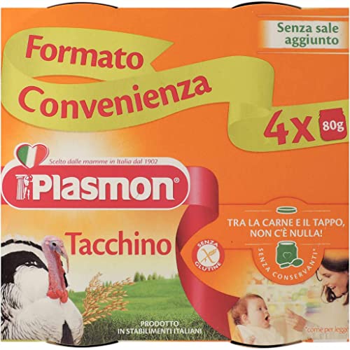 Plasmon Omogeneizzati Carne- Tacchino 4X80Gr
