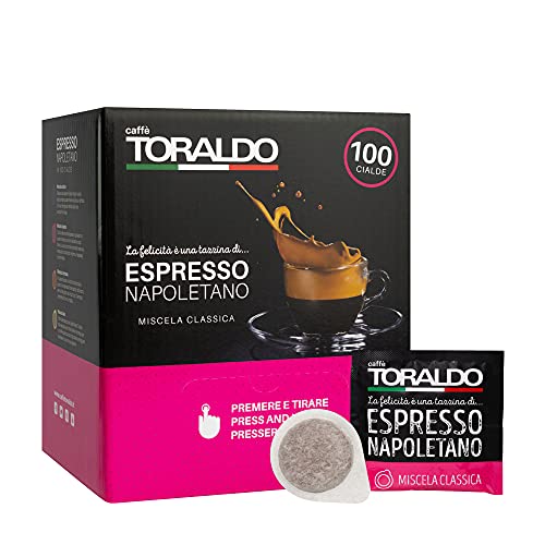 Caffè Toraldo- Cialde Ese 44Mm Per Macchina Caffe A Cialda Miscela Classica Box Da 100 Cialde Da 7G Macinato Fresco