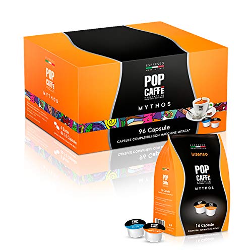 96 Capsule Compatibili Mitaca Mps Pop Caffe' Miscela Intenso