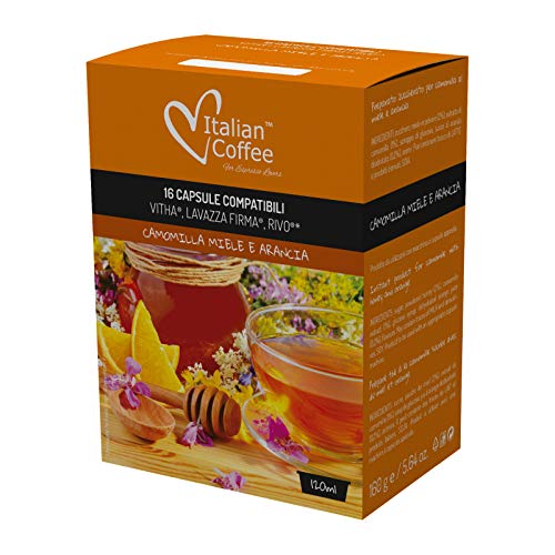 96 Capsule Camomilla Miele E Arancia Compatibili Con Le Macchine Lavazza Firma®, Lavazza Rivo® E Vitha Group®*