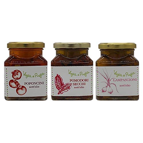 Voglia Di Puglia Kit Degustazione Sottoli Misti In Olio Extra Vergine D’Oliva Da 270 Grammi