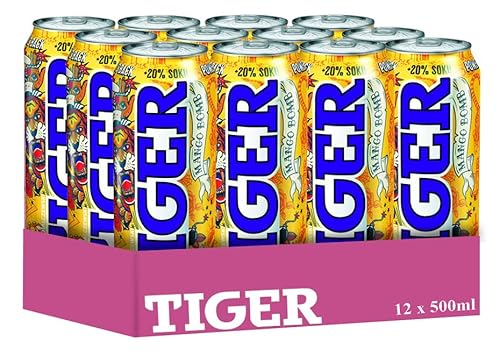 12X Tiger - Energy Drink Mango Bomb 500 Ml "Power Is Back" - Bibita Energetica Frizzante Alla Frutta - 2022