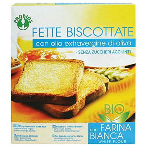 Probios Fette Biscottate Farina Bianca Senza Zucchero - 270 Gr