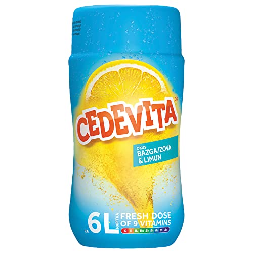 Cedevita Sambuco Al Limone (Limun Bazga) Mix Di Bevande Vitaminiche Istantanee 455 G, Produce 6 L Di Succo Analcolico