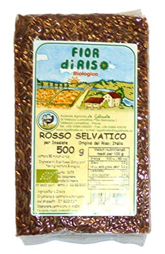 Gr 500 Riso Rosso Selvatico Biologico Origine Italia Sotto Vuoto - Riso Prima Scelta