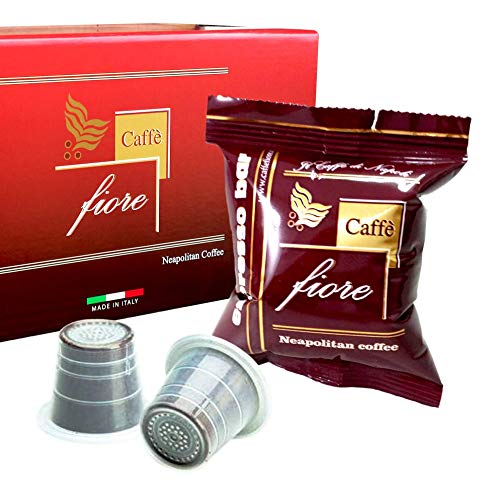 50 Cialde Capsule Caffè Fiore Espresso Bar Miscela Intensa E Cremosa Compatibili Per Nespresso