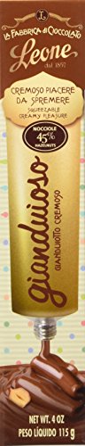 Gianduioso - Giadujotto Cremoso De La Fabbrica Di Cioccolato Leone - 4 Confezioni Da 115 G