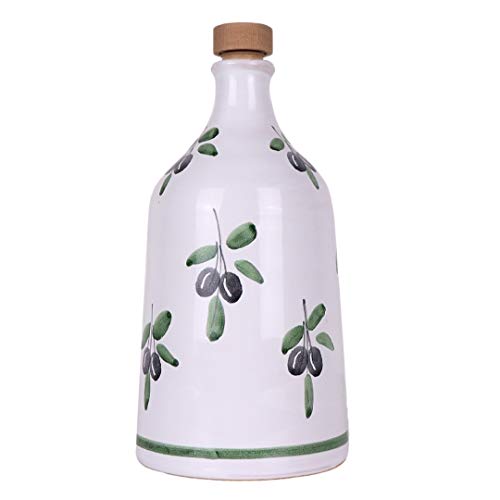 Olio Extravergine Di Oliva Italiano Orcio In Ceramica Idea Regalo Selezione Profumo Intenso Monovarietale Peranzana 500 Ml