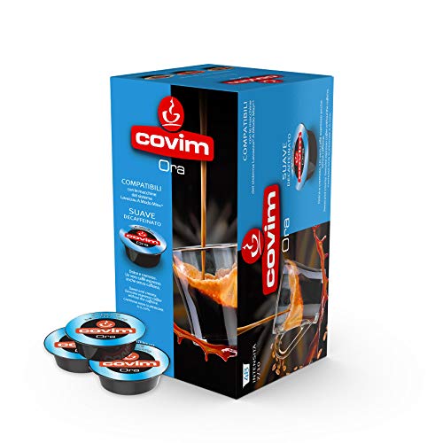 Covim Espresso Life Caffè Capsule Ora Suave Decaffeinato, Compatibili Sistema "Lavazza A Modo Mio", 2 Astucci Da 48- Totale 96 Capsule, Moca