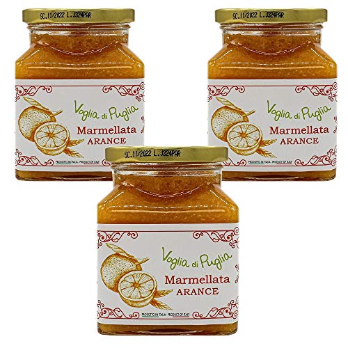 Marmellata Di Arance Voglia Di Puglia 3 Confezioni Da 340 Gr 100% Made In Italy