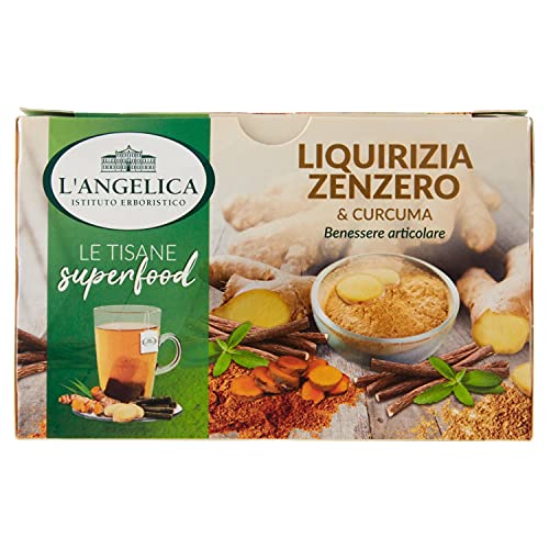 L'Angelica Infuso Zenzero E Curcuma Liquirizia - 20Filtri, 37G