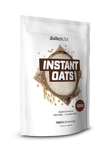 Biotechusa Instant Oats, Avena Istantanea, Eccezionale Fonte Di Fibre E Proteine, 1000 G, Cioccolato