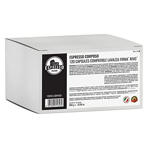 Espresso Italiano 120 Capsule Di Caffè Espresso Corposo Compatibili Con Le Macchine Lavazza Firma Lavazza Rivo Vitha Group