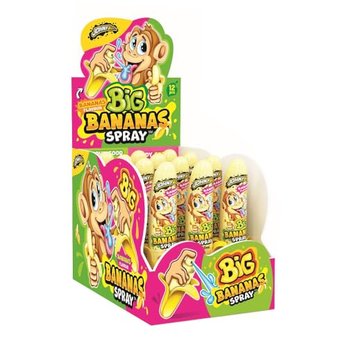 Big Banana Spray Caramella Liquida In Simpatica Confezione A Forma Di Banana- Gusto Banana X 12 Pcs