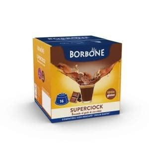 64 Capsule Super Ciock Caffè Borbone Compatibile Con Dolce Gusto