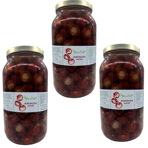 Voglia Di Puglia Peperoncini Ripieni Di Tonno Sottolio In Olio Extravergine D'Oliva Confezione Da 3 Pz Da 2,8Kg