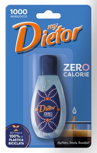 Dietor - Mydietor Dolcificante Naturale Liquido 0 Kcal, Senza Glutine, Senza Aspartame - Blister Da 50 Ml