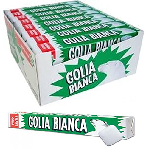 12 Pacchetti Caramelle Alla Menta Golia Bianca Box Confezione Menta E Liquirizia