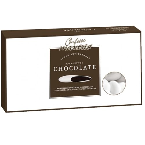 Confetto Cioccolato Fondente Classico Bianco