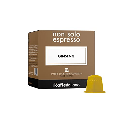 Il Caffè Italiano Capsule Compatibili Nespresso Ginseng - 80Pz | Capsule Caffe Compatibili Nespresso, Dal Gusto Distinto E Avvincente | Capsule Nespre