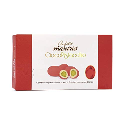 Confetti Maxtris Confetti Italiani Di Madorla, Cioco Rosso, Pistacchio, 500 Grammo