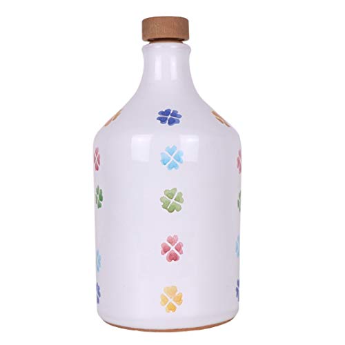 Olio Extravergine Di Oliva Selezione Monovarietale Peranzana Da Olive A Filiera Corta Orcio In Ceramica 500 Ml