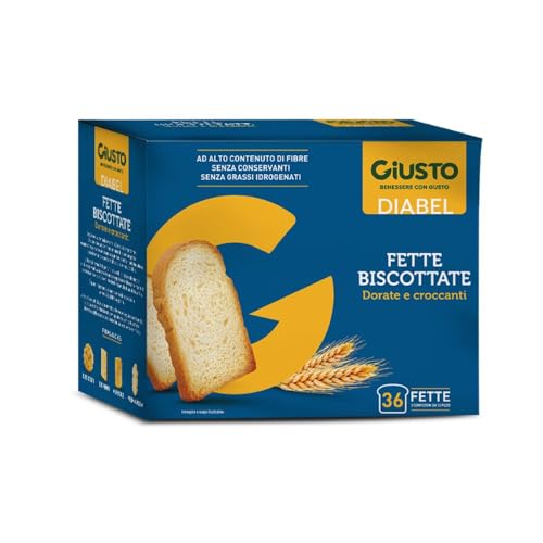 Giusto Diabel - Fette Biscottate A Basso Indice Glicemico, 300G