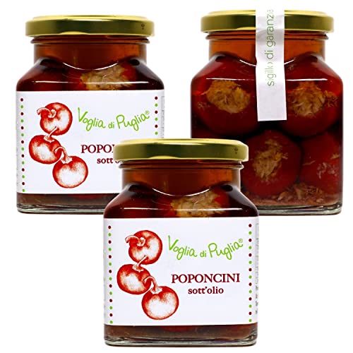 Voglia Di Puglia Peperoncini Ripieni Di Tonno Sottolio In Olio Extravergine D'Oliva 270 Gr