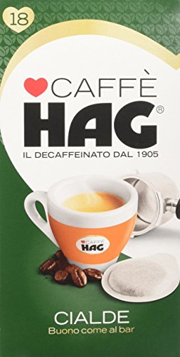 Caffe' Hag Espresso Decaffeinato Cialde Monodose, 18 Pezzi