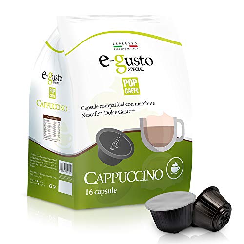 Pop Caffe' E-Gusto Cappuccino - 20 Gr Compatibili Dolce Gusto