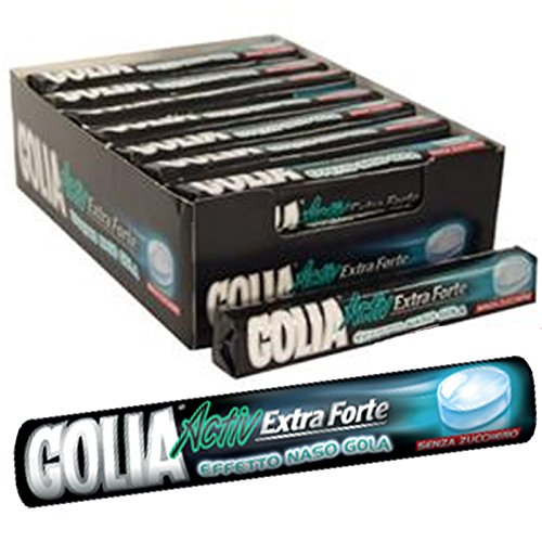6 Bl. Caramelle Balsamiche Golia Active Extraforte Box Espositore Confezione
