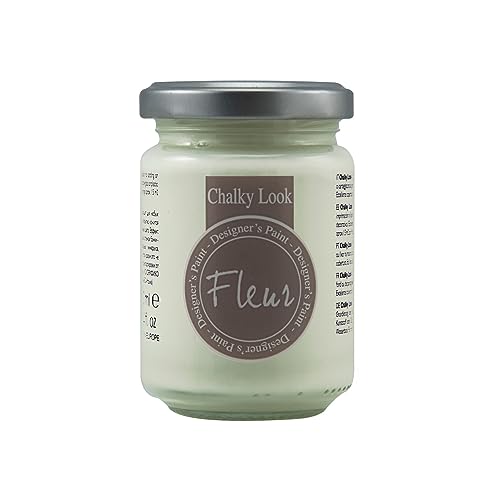 Fleur Designer'S Paint | Pittura Ad Acqua, Effetto Gesso Naturale, Extra Opaca, Fleur Chalky F03, Colore Chalk White, Made In Italy, Formato Da 130 Ml