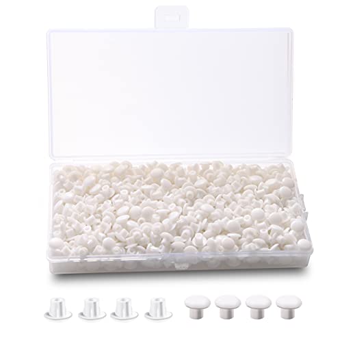 Tappi Copriforo 600Pcs Diametro 5Mm Tappi Plastica Coprivite Bianchi Tappi Plastica Gomma Copriforo Viti Bianchi Tappi In Gomma Per Fori