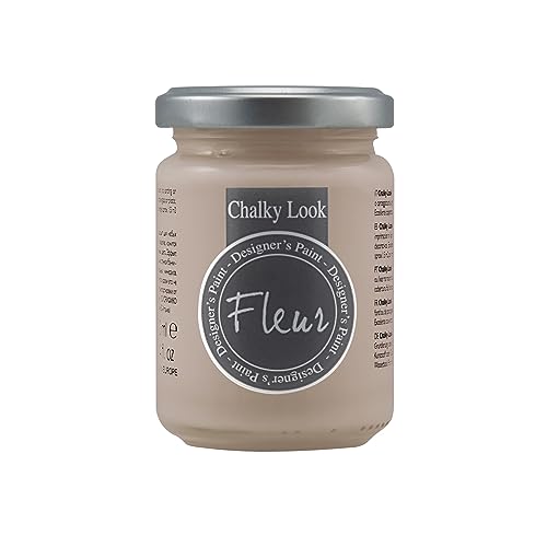 Fleur Designer'S Paint | Pittura Ad Acqua, Effetto Gesso Naturale, Extra Opaca, Fleur Chalky F13, Colore Powder Rose, Made In Italy, Formato Da 130 Ml